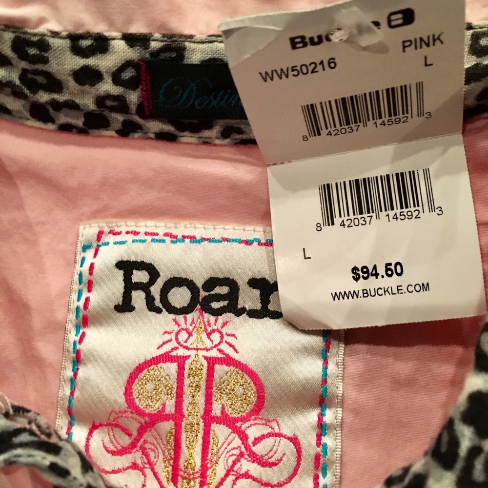 ROAR WOMENS WESTERN SHIRT ...SZ L...NWT - Picture 5 of 8